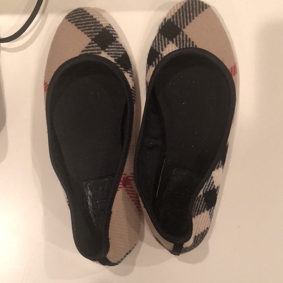 Burberry nova check camel wool slippers with case 39 Rare - Picture 3 of 14